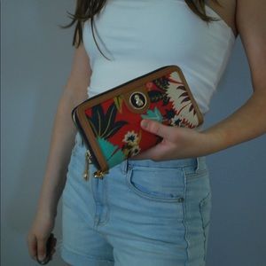 tropical beachy wallet